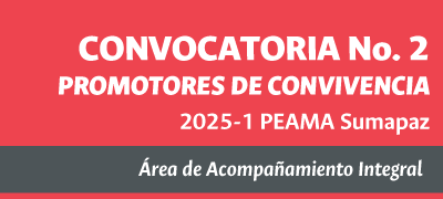 CONVOCATORIA Nro. 2 PARA BENEFICIARIOS DEL PEAMA SUMAPAZ PARA EL PERIODO ACADÉMICO 2025-1