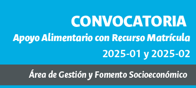 Convocatoria Apoyo Alimentario con Recurso Matrícula Periodo Académico 2025-01 y 2025-02