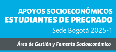 Apoyos socioeconómicos estudiantiles pregrado – Sede Bogotá 2025-1