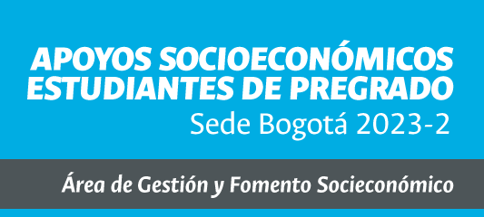 Apoyo socioeconómico Estudiantes de Pregrado Sede Bogota 2023-2